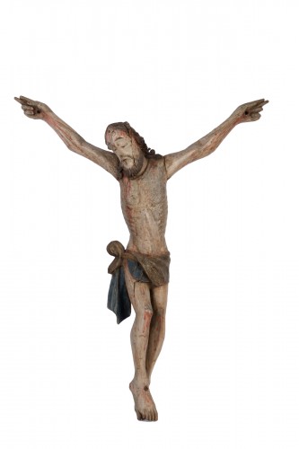 Christ en bois polychrome