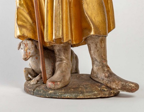 Le Bon Pasteur, Italie du Nord XVIIe siècle - Art sacré, objets religieux Style 