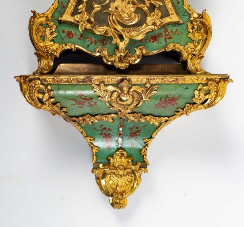 Horlogerie Cartel - Cartel d'époque Louis XV signé Claude Goret A Amiens