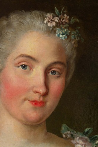XVIIIe siècle - Portrait de femme - Ecole française du XVIIIe siècle