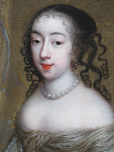 XVIIe siècle - Charles Beaubrun (1604 - 1694) - Portrait d'Henriette d'Angleterre, duchesse d'Orléans
