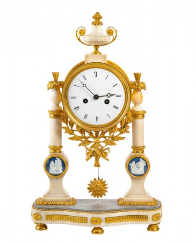 A Louis XVI Portico Clock