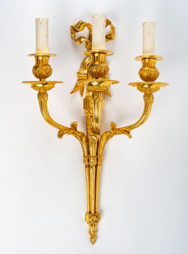 Paire d'appliques d'époque Napoléon III - Luminaires Style 