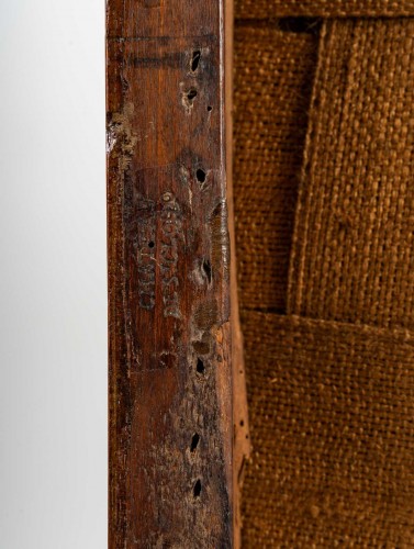 Antiquités - Paire de fauteuils du Château de St Cloud d'époque Directoire (1795-1799).
