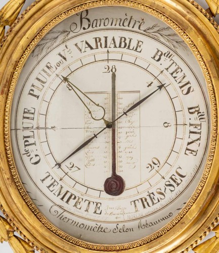 Decorative Objects  - A Louis XVI Barometer - Thermometer.