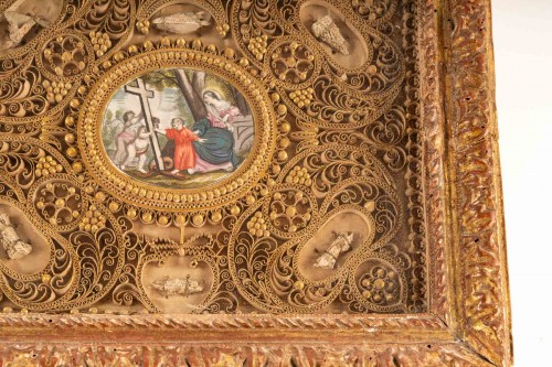 Art sacré, objets religieux  - Paperolle - reliquaire du XVIIe siècle