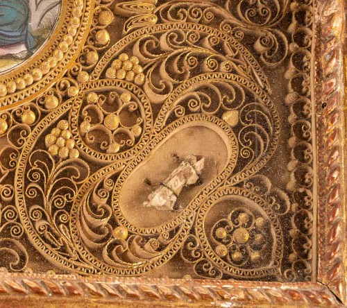 Paperolle - reliquaire du XVIIe siècle - Catel Antiquités
