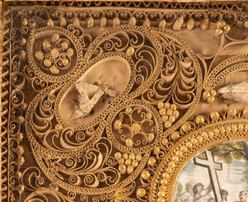 XVIIe siècle - Paperolle - reliquaire du XVIIe siècle