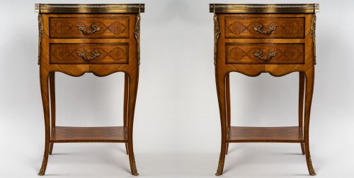 Paire de chevets de style Louis XV