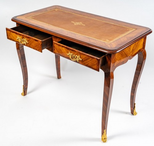 Furniture  - A late 19th century bureau plat in Louis XV Style