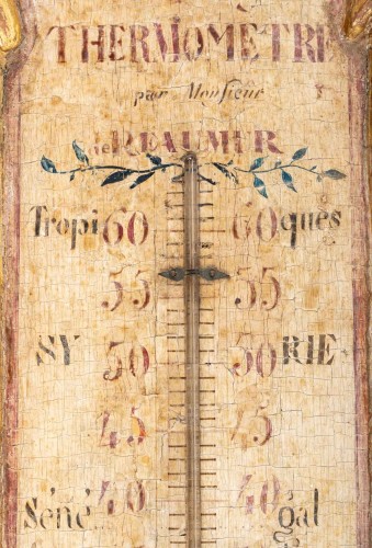 XVIIIe siècle - Baromètre - thermomètre d'époque Louis XV