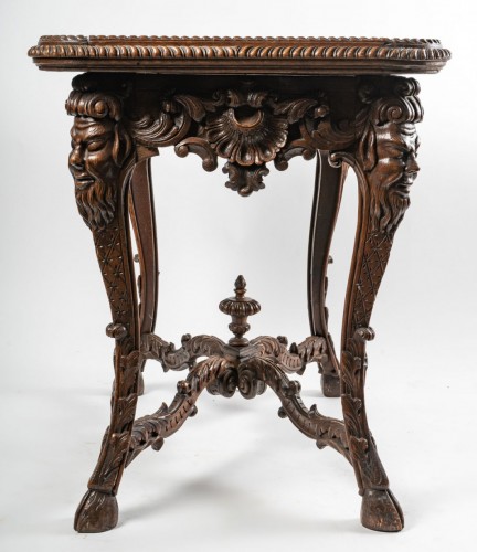 XIXe siècle - Table à gibier d'époque Napoléon III
