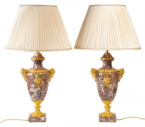 A Napoleon III Pair of Cassolettes Lamps
