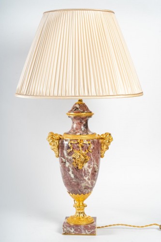 Luminaires Lampe - Paire de cassolettes d'époque Napoléon III montées en lampes