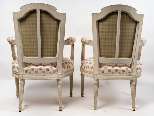 Paire de fauteuils d'époque Louis XVI - Catel Antiquités