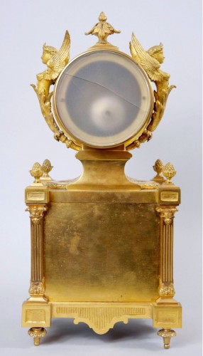 Louis-Philippe - A gilt bronze and painted porcelain clock