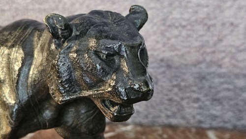 Tigre marchant, BARYE (1796-1875) - Sculpture Style Louis-Philippe