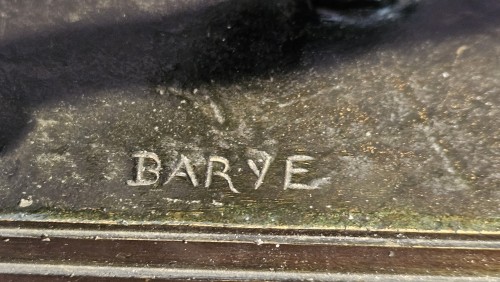 Sculpture Sculpture en Bronze - Tigre marchant, BARYE (1796-1875)