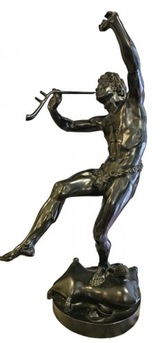 Faune dansant signé E. Lequesne, fondeurs Susse Frères