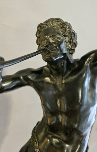 Sculpture Sculpture en Bronze - Faune dansant signé E. Lequesne, fondeurs Susse Frères