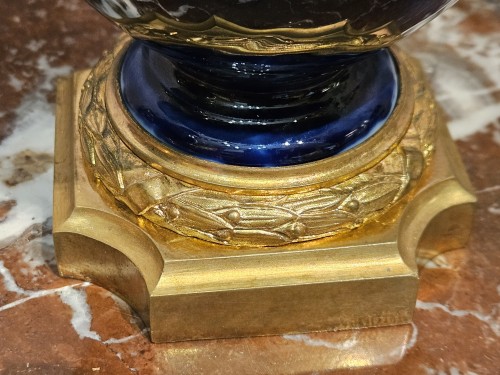 Decorative Objects  - Pair of Sèvres porcelain and gilt-bronze vases, signed H. Picard