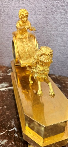 Pendule Empire "le char de la Fidélité" modèle de RAVRIO - Horlogerie Style Empire