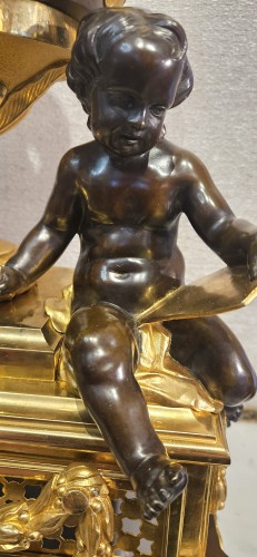 Importante pendule en bronze signée Raingo Frères  et Picard, modèle d'Osmond - Hirsch Antiquités