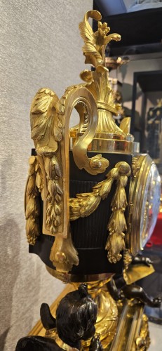Napoléon III - Importante pendule en bronze signée Raingo Frères  et Picard, modèle d'Osmond