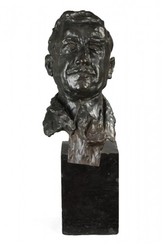 Bronze bust signed ALFRED PINA dated 1930