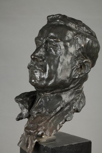 Bronze bust signed ALFRED PINA dated 1930 - Art Déco