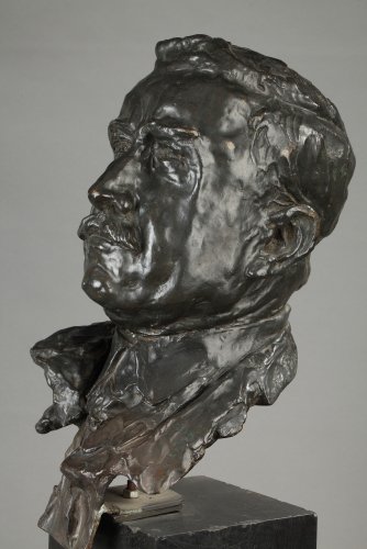 Art Déco - Bronze bust signed ALFRED PINA dated 1930