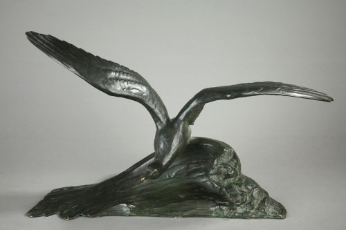 Sculpture Sculpture en Bronze - L'Envol - FIOT Maximillien (1886-1953)