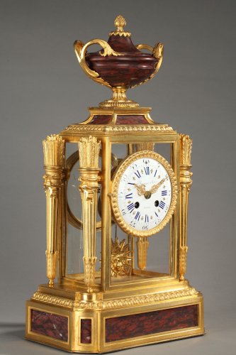 Horlogerie Pendule - Pendule cage signée Raingo Frères, époque Napoléon III