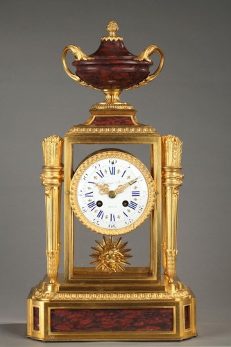 XIXe siècle - Pendule cage signée Raingo Frères, époque Napoléon III