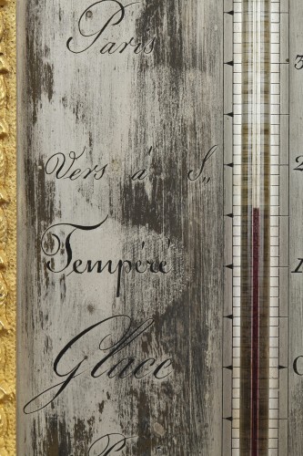 XIXe siècle - Pendule Restauration- Chronomètre-thermomètre