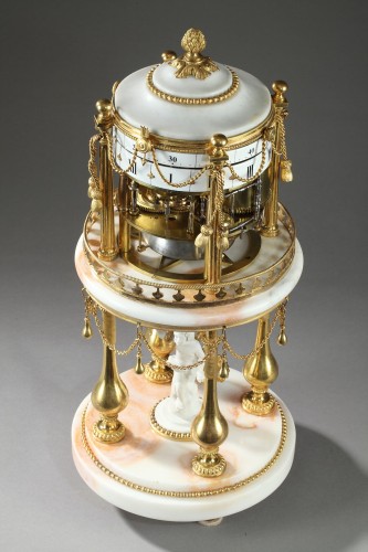  - Early 19th century Clock with revolving circles &quot; The Temple of Love &quot;