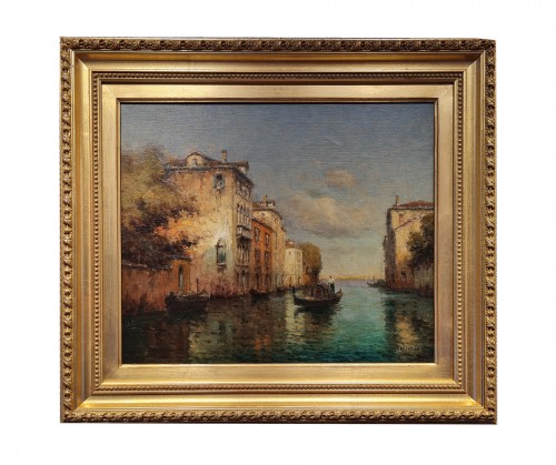 Antoine Bouvard (1870-1956,) - Grand canal à Venise