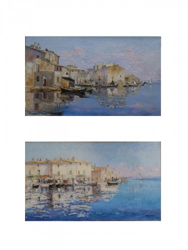 St Tropez and Martigues - Henri Jean-François OLIVE (1898-1980)