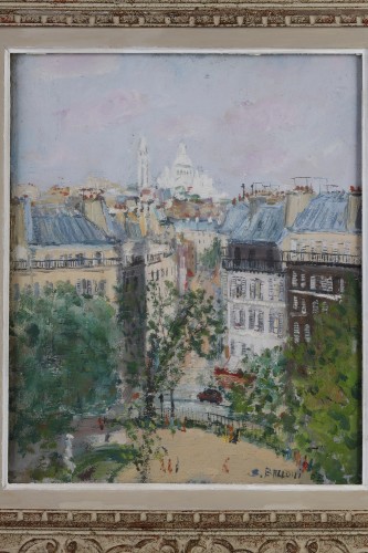Serge Belloni (1925-2005) - Vue de Montmartre et du Sacré Coeur - Hirsch Antiquités