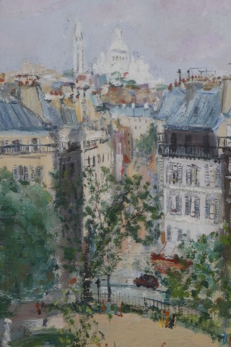  - Serge Belloni (1925-2005) - Vue de Montmartre et du Sacré Coeur