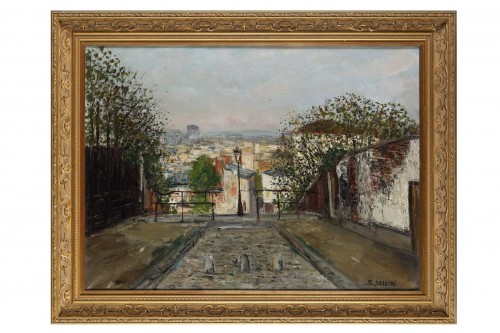 Serge Belloni (1925-2005) - Vue de Montmartre