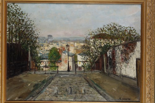 Serge Belloni (1925-2005) - Vue de Montmartre - Hirsch Antiquités