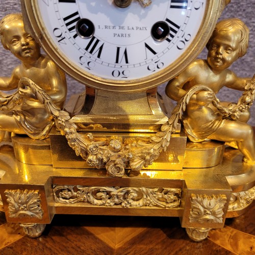 Napoléon III - Garniture en bronze doré, signée Maison MARNYHAC