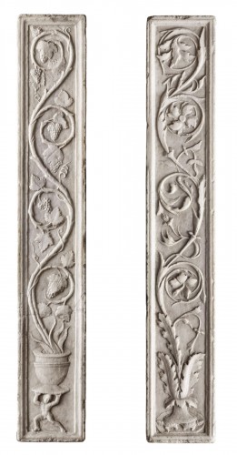 Pair of architectural reliefs - Veneto 16th Century