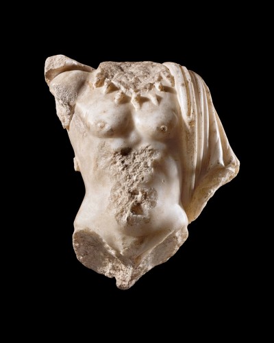 Marble torso of Silenus, Rome, circa 2nd Century A.D. - Ancient Art Style 