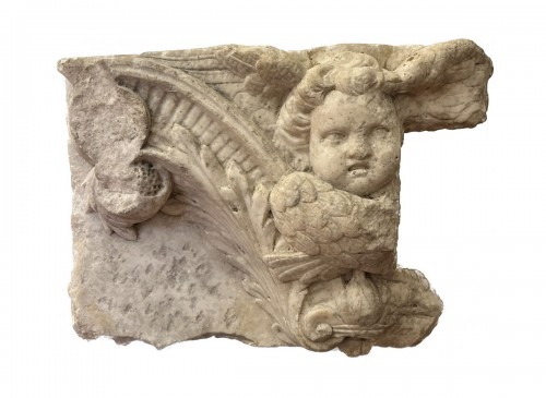 Relief en marbre Renaissance italienne avec putto