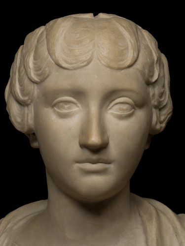 Sculpture Sculpture en Marbre - Faustine la Jeune, XVIIIe siècle