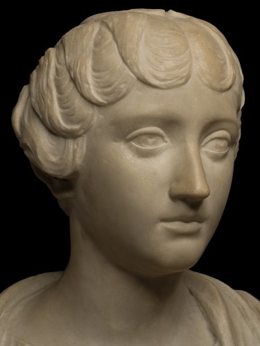 Faustina The Younger, 18th Century, Italian marble bust - 