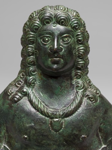 Gallo Roman Applique bust, Roman Empire, 3rd/4th Century A.D.  - Ancient Art Style 