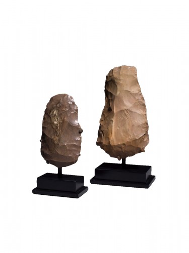 Two carved flints, late Neolithic period 6000 - 5100 BC